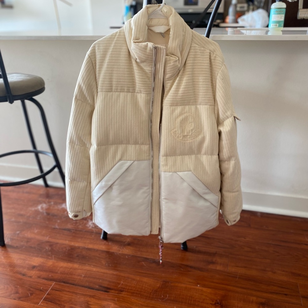 Moncler White Puffer Coat